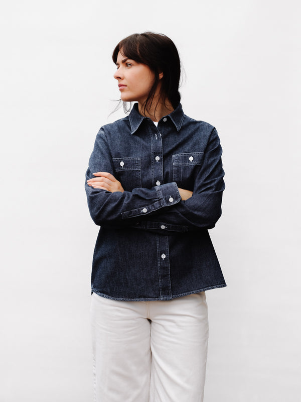 Women’s Italian Denim Workshirt (Sample)