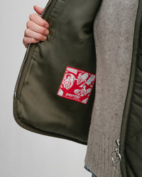 main WOMEN'S SPRUCE GREEN QUILTED VEST