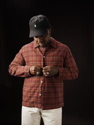 main MEN'S RED CHECK EASY SHIRT (Sample)
