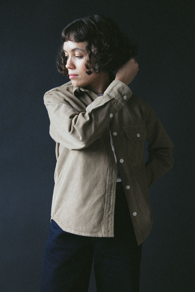 main Women’s French Corduroy Workshirt - Oat