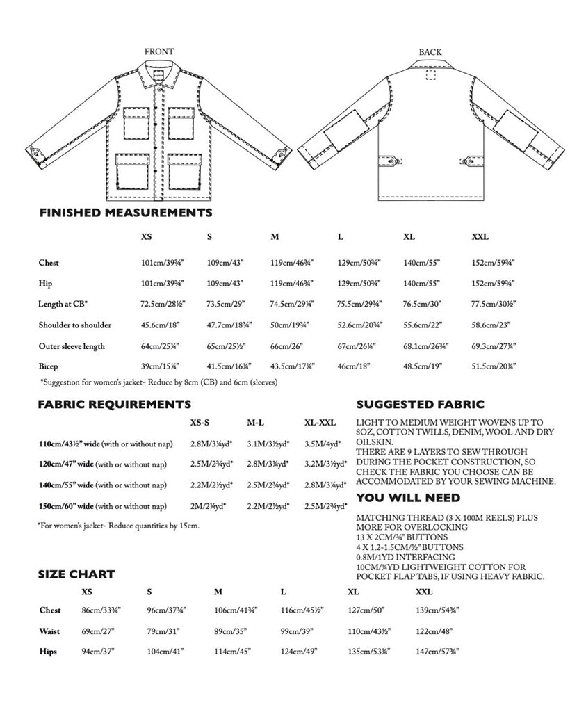 Paynter X Merchant & Mills - Field Jacket Pattern (Paper) — Paynter ...