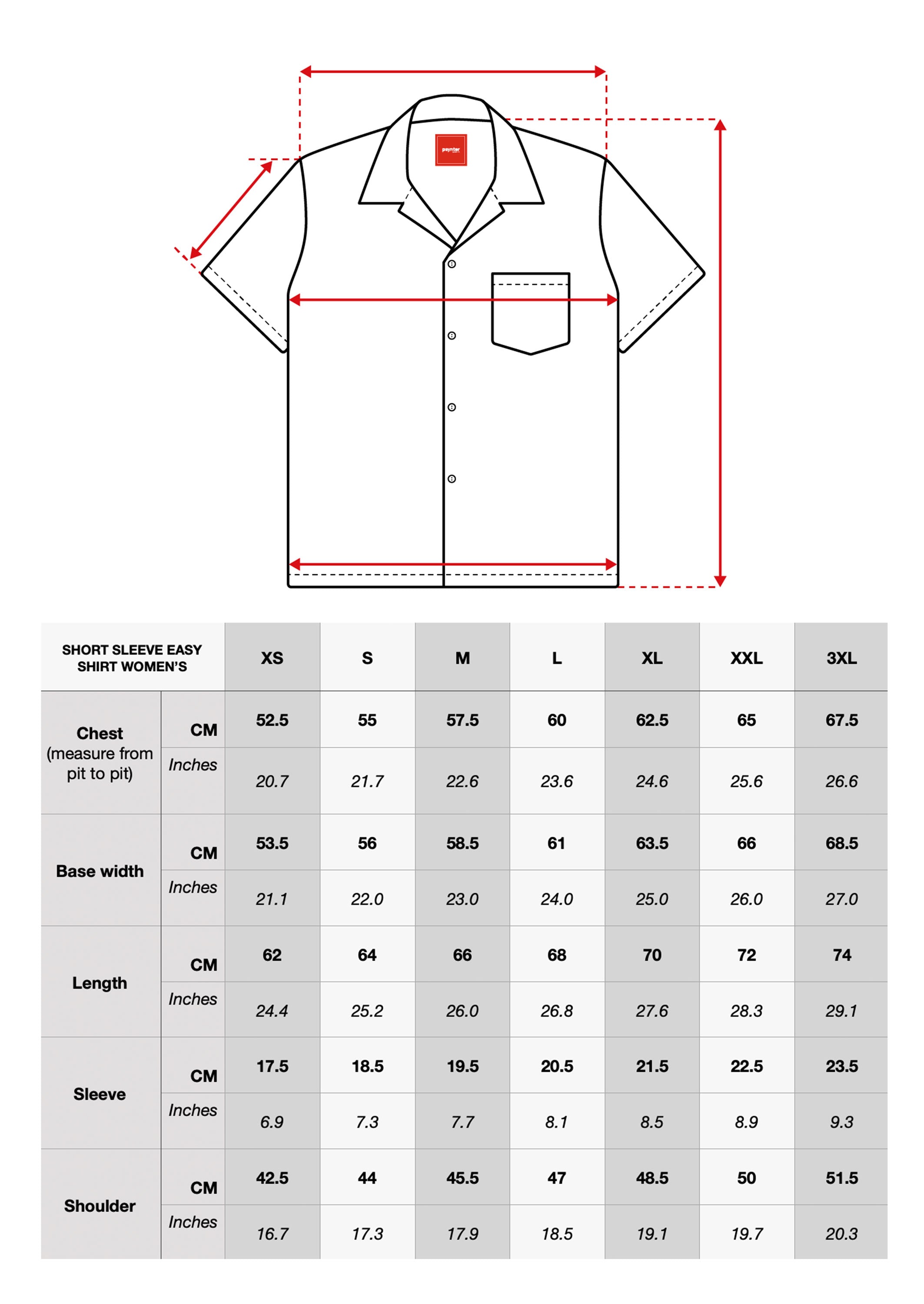 sizing chart