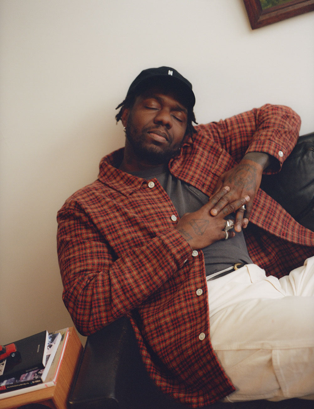 Gallery images of the MEN'S RED CHECK EASY SHIRT (Sample)