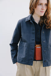 Women's Reefer Jacket, Navy Blue - THE NAUTICAL COMPANY UK