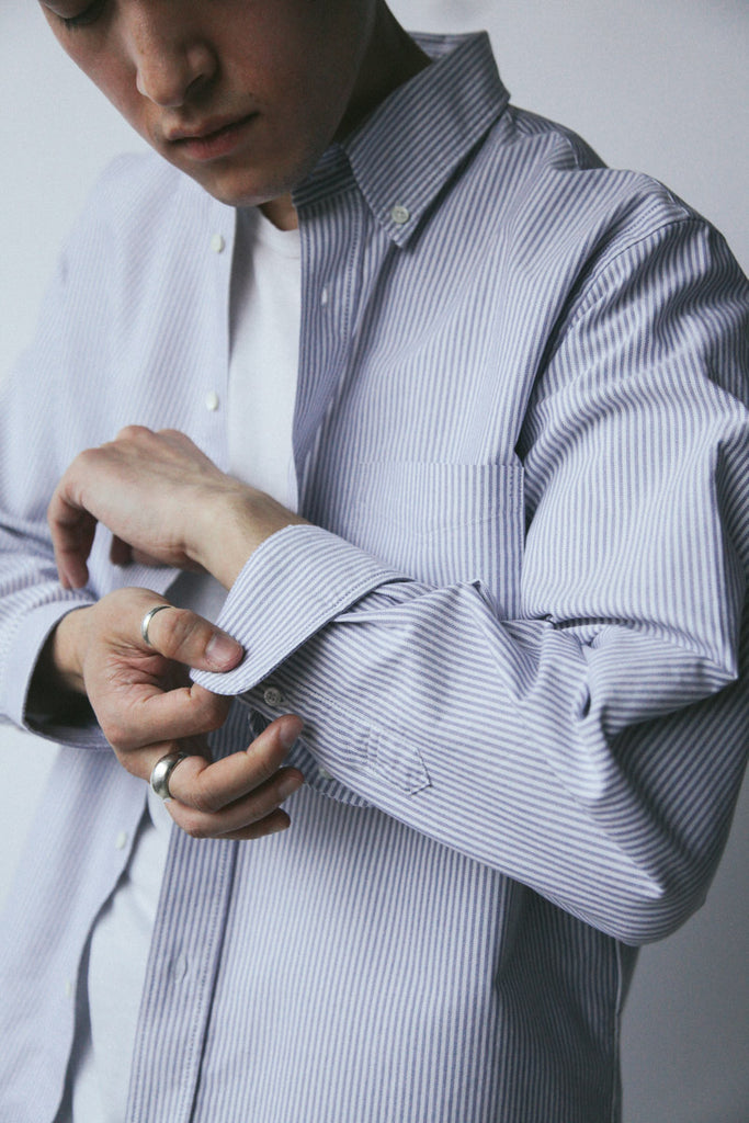 Men's Striped Oxford Button Down Shirt — Paynter Jacket Co.