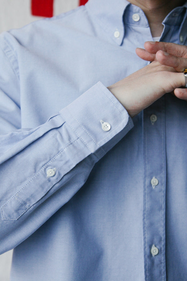 Men's Blue Oxford Button Down Shirt